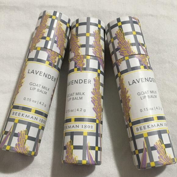 3 - Beekman 1802 Lavender Goat MILk LIp Balm NIB .15 oz Made in the USA - Picture 1 of 4